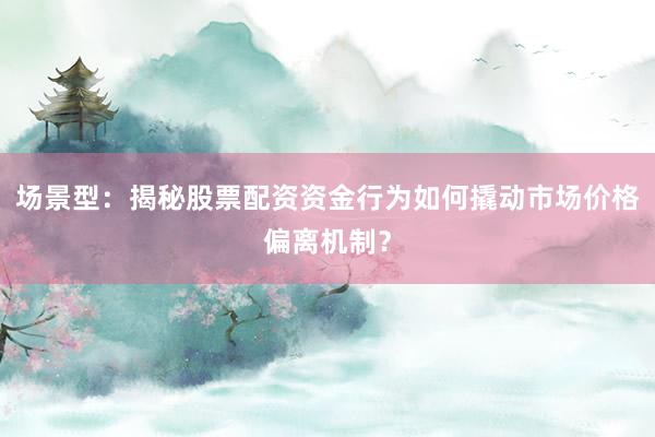 场景型：揭秘股票配资资金行为如何撬动市场价格偏离机制？